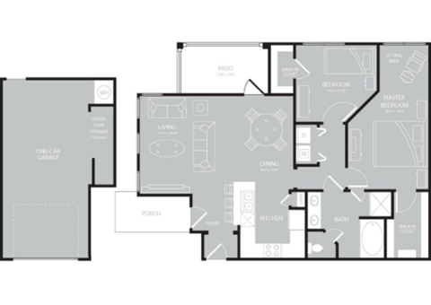 MOP B1  floor plan at Villages of Magnolia, Magnolia, 77354